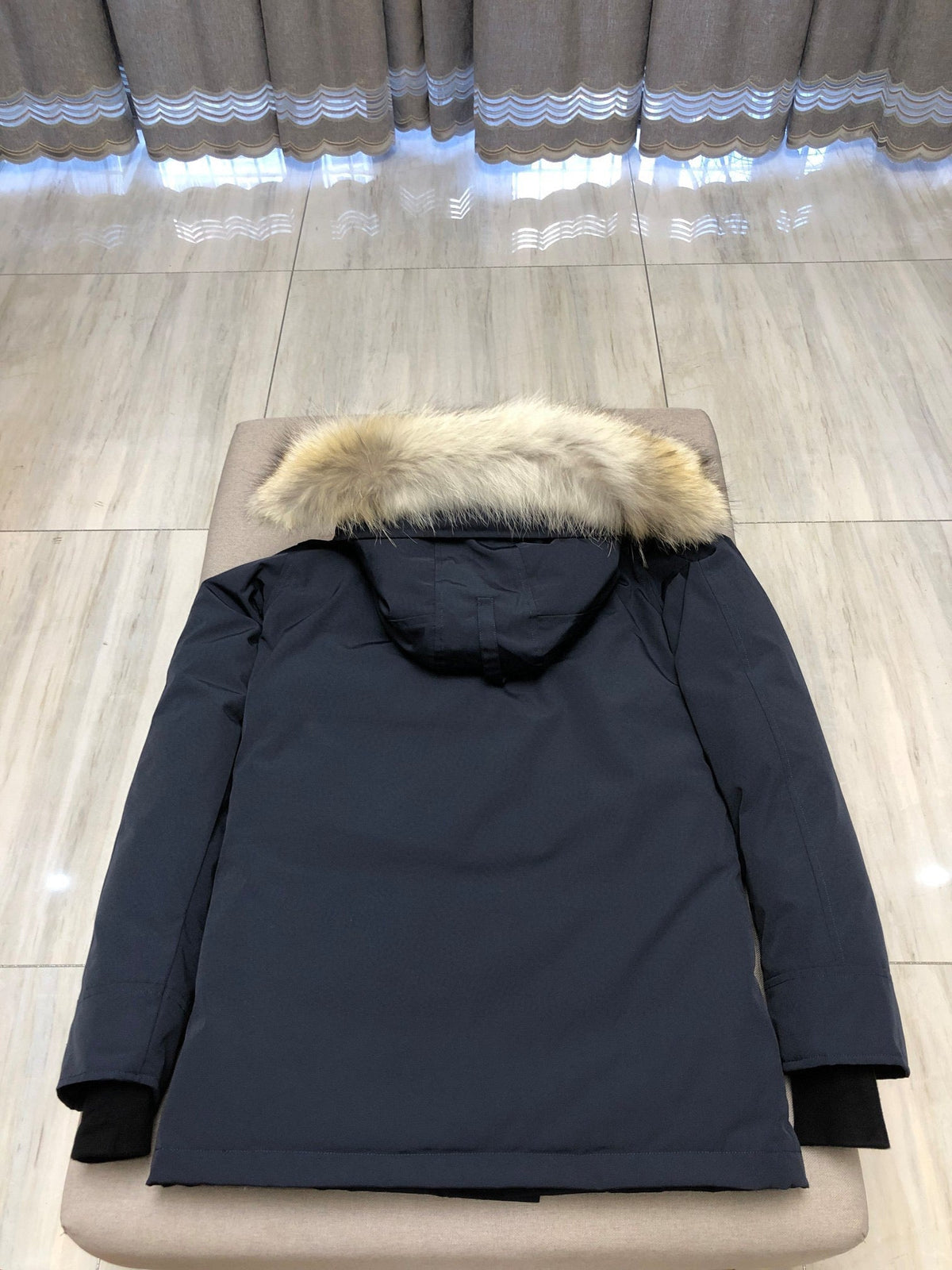 Black and White Parka - Men's