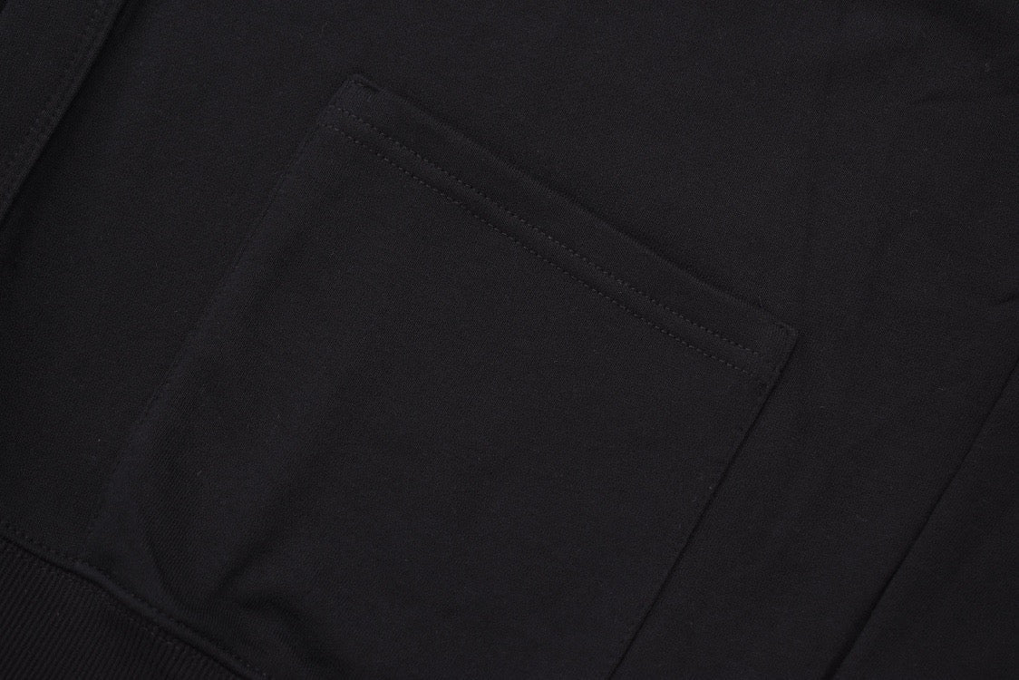 Black Cotton Plain Cardigan - Men's