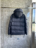 Black and White Parka - Men's