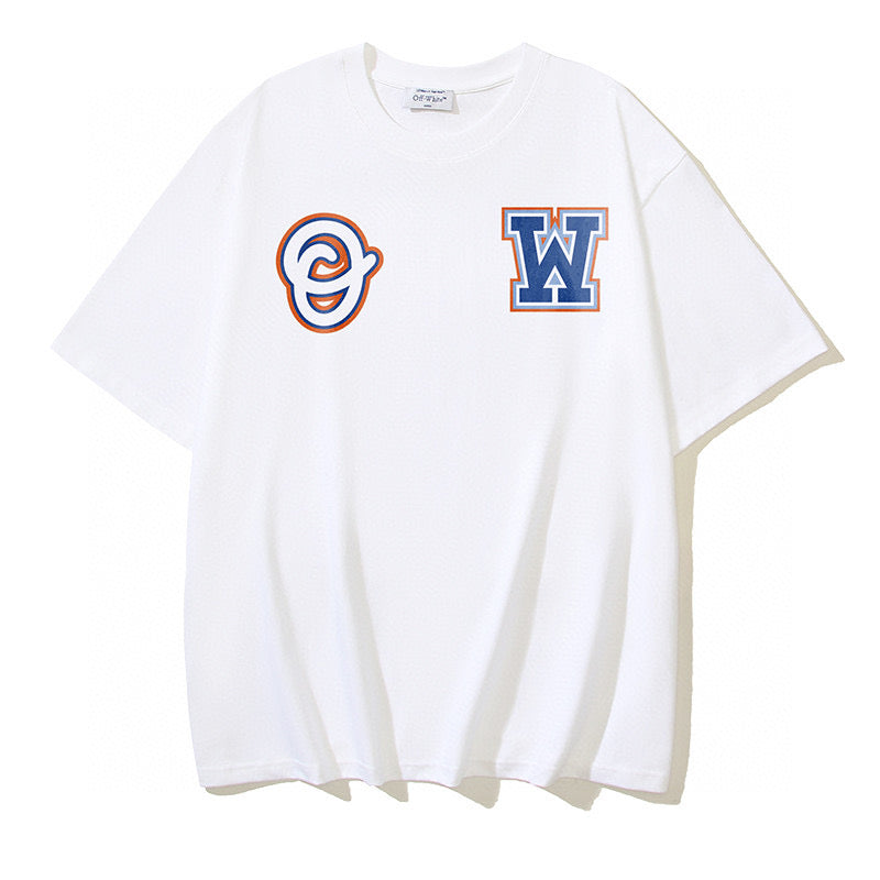 Black Cotton Patch Short-Sleeve - Men's