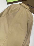 Navy Cotton Plain Car Coat - Men's