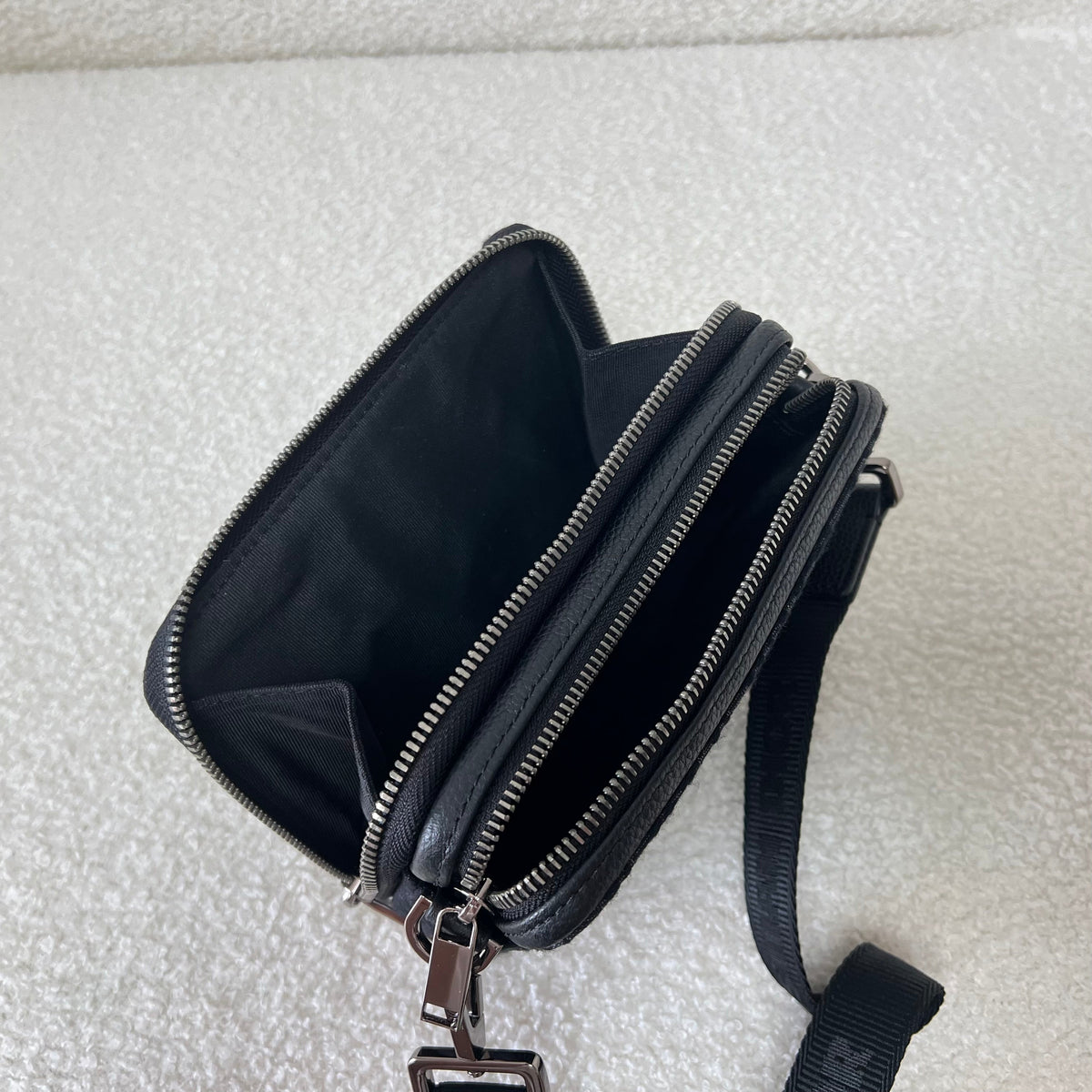 Black and Grey Crossbody Bag