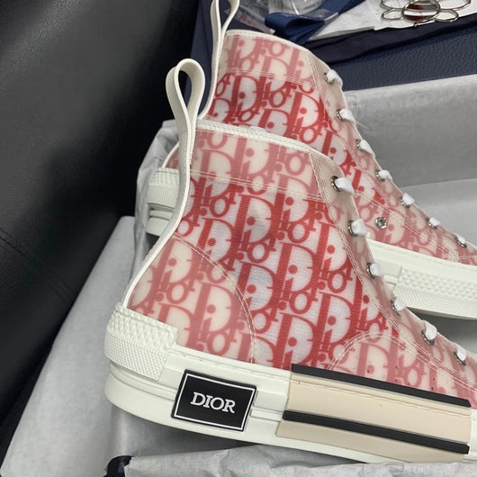B23 High-Top Red Oblique Sneakers