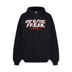 Black Cotton Graphic Pullover - Men's