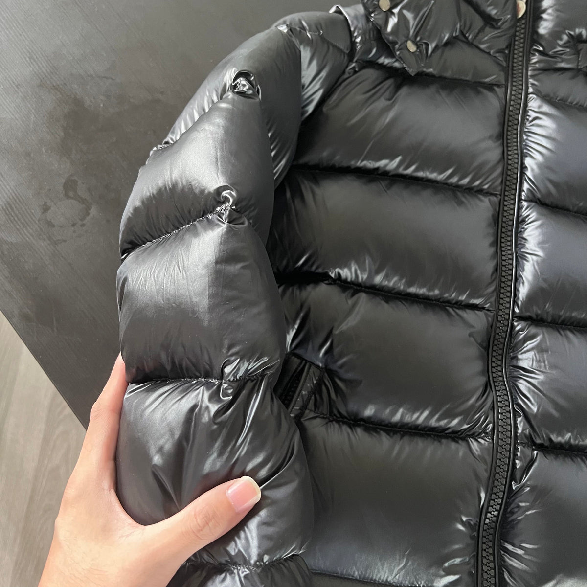 Black Puffer Jacket - Men's