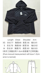 Navy Nylon Logo Hooded - Men's