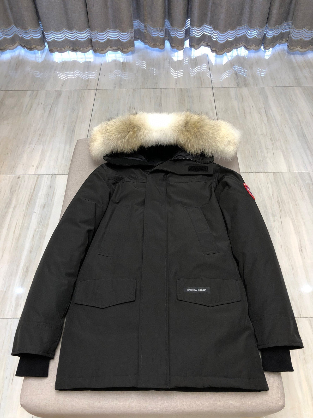 Black and White Parka - Men's