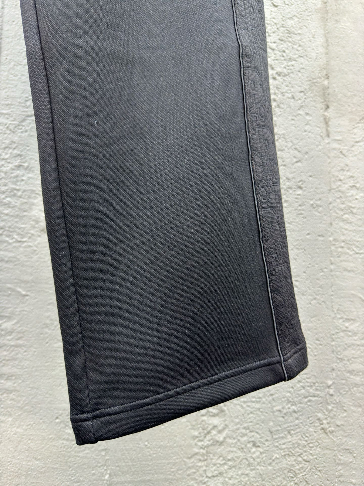 Black Cotton Elasticated Straight - Men's