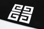 Black Cotton Text Logo Pullover - Men's