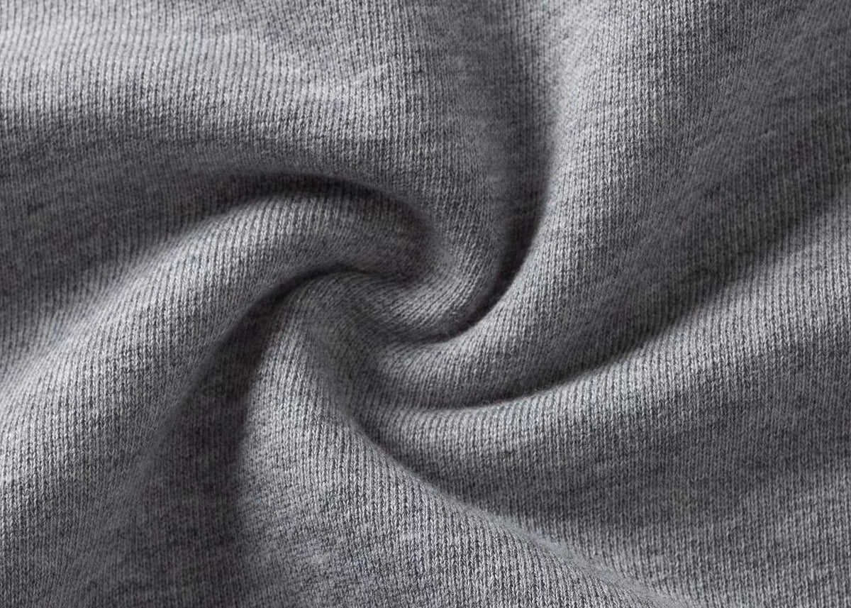 Grey Cotton Bar Stripe Pullover - Men's