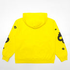 Yellow Cotton Star Print Pullover - Men's