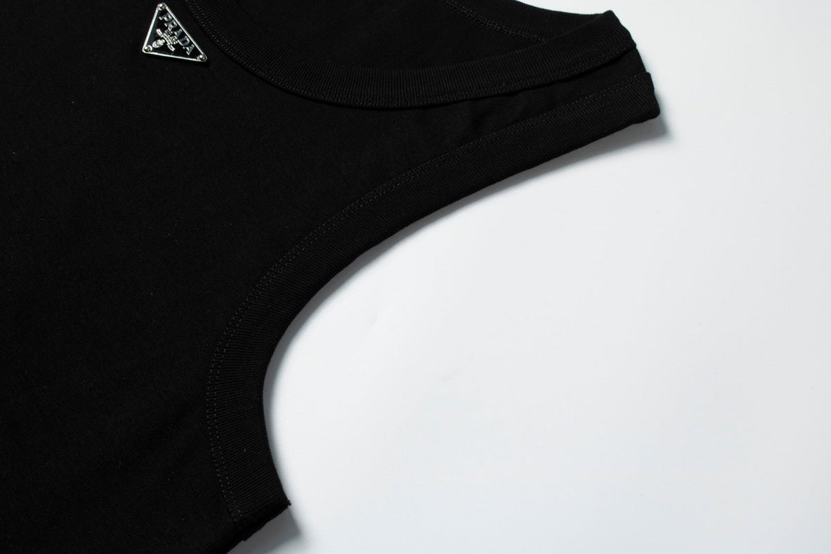 Black and White Tank Top - Men's