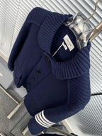 4-Bar Knit Jacket Grey - Men's