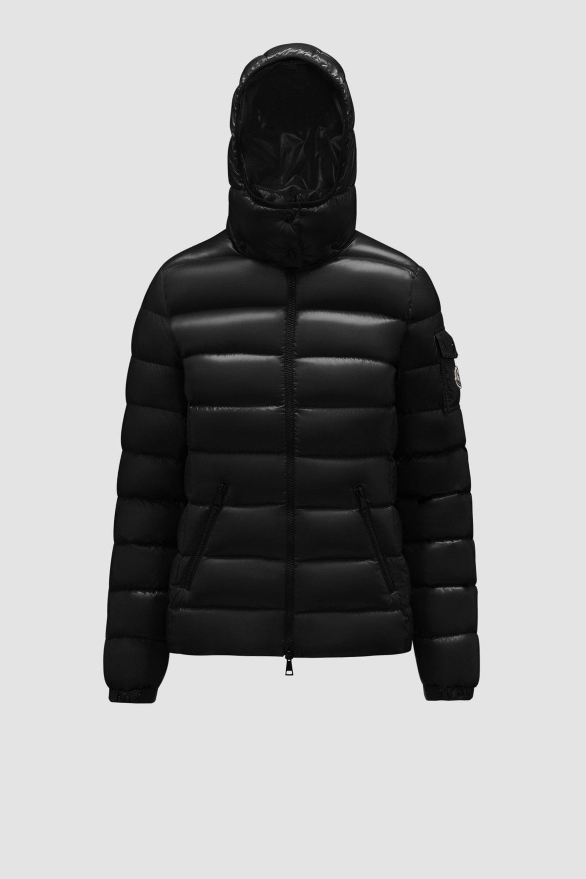 Bady Short Down Jacket – emblematic of DNA, the Bady down jacket for women is crafted from glossy nylon laqué – LUX VERSE Luxury Designer Fashion Outlet