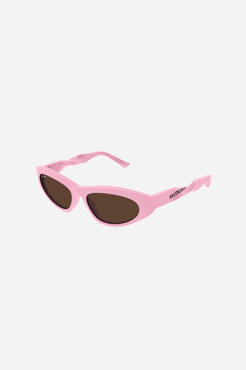 Baby pink twist cat eye sunglasses – cat-eye acetate shape – LUX VERSE Luxury Designer Fashion Outlet