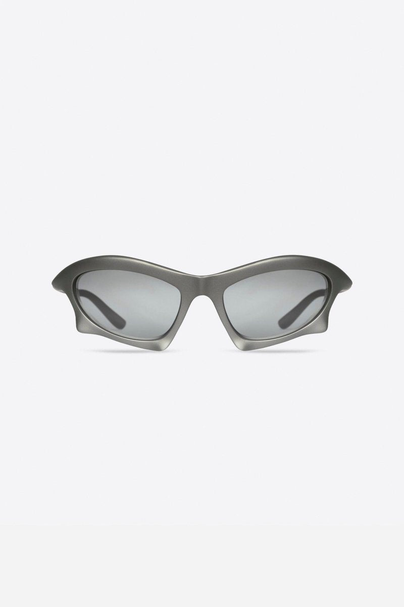 Bat BB0229S-002 sunglasses in silver – bat Rectangle Sunglasses in silver bio injected nylon with mirror silver – LUX VERSE Luxury Designer Fashion Outlet