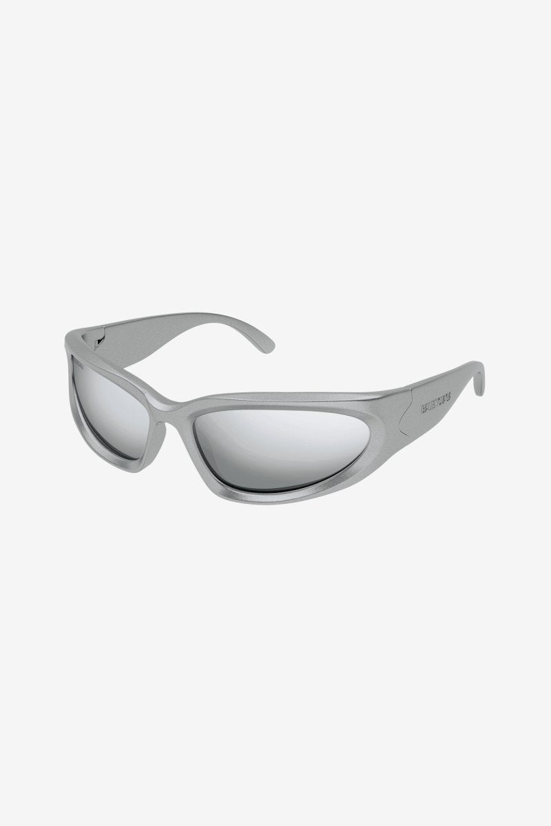 BB0157s-004 swift silver wrap around sunglasses – a brand statement in terms of silhouette and fashion realism, these products will be – LUX VERSE Luxury Designer Fashion Outlet