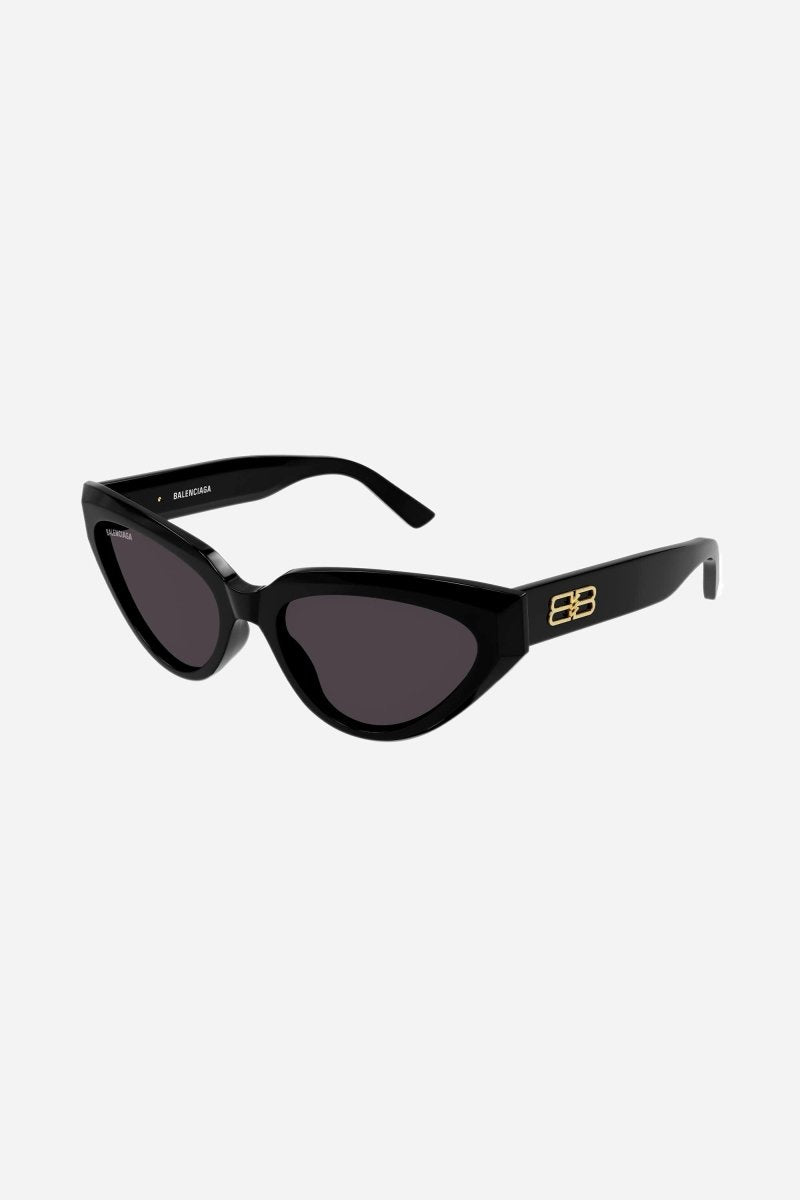 Black cat-eye sunglasses with BB logo – rive Gauche concept featuring BB logo inpired on the vintage logo – LUX VERSE Luxury Designer Fashion Outlet