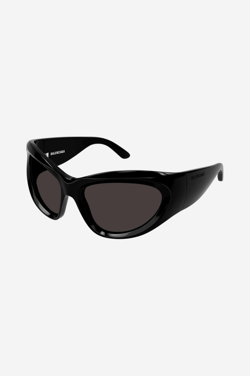 Bold wrap around black sunglasses – a brand statement in terms of silhouette and fashion realism, these products will be – LUX VERSE Luxury Designer Fashion Outlet