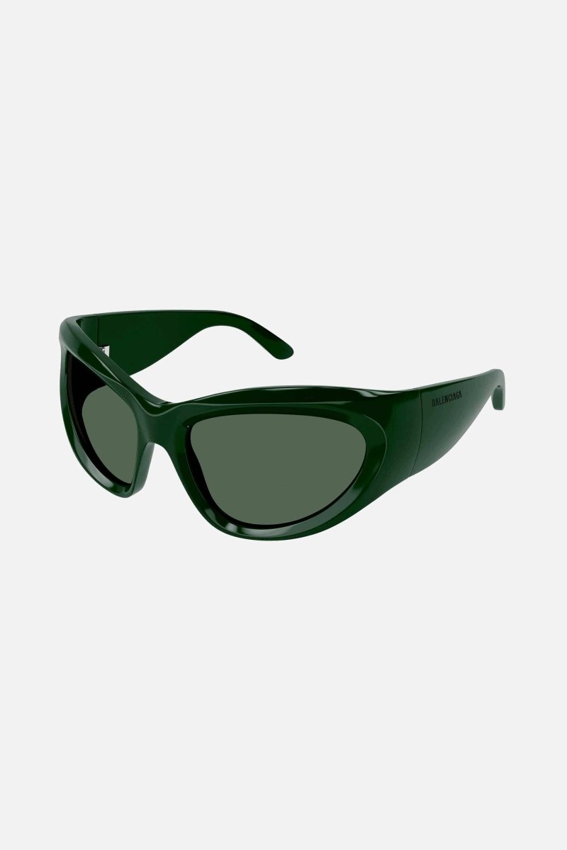 Bold wrap around green sunglasses – Swift black wrap around shades – LUX VERSE Luxury Designer Fashion Outlet