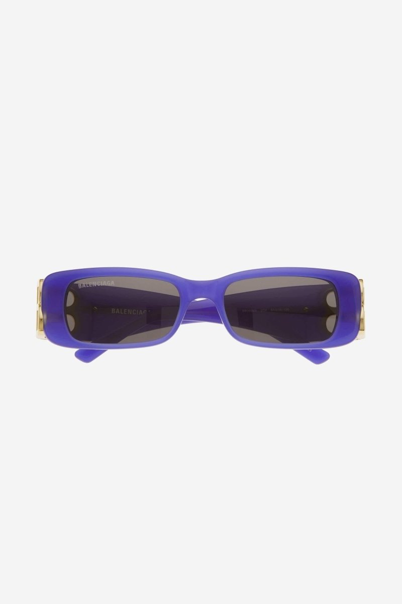 Dynasty micro violet sunglasses featuring BB logo – featured on Show: statement Sunglasses in acetate with bold outlook yet slim – LUX VERSE Luxury Designer Fashion Outlet