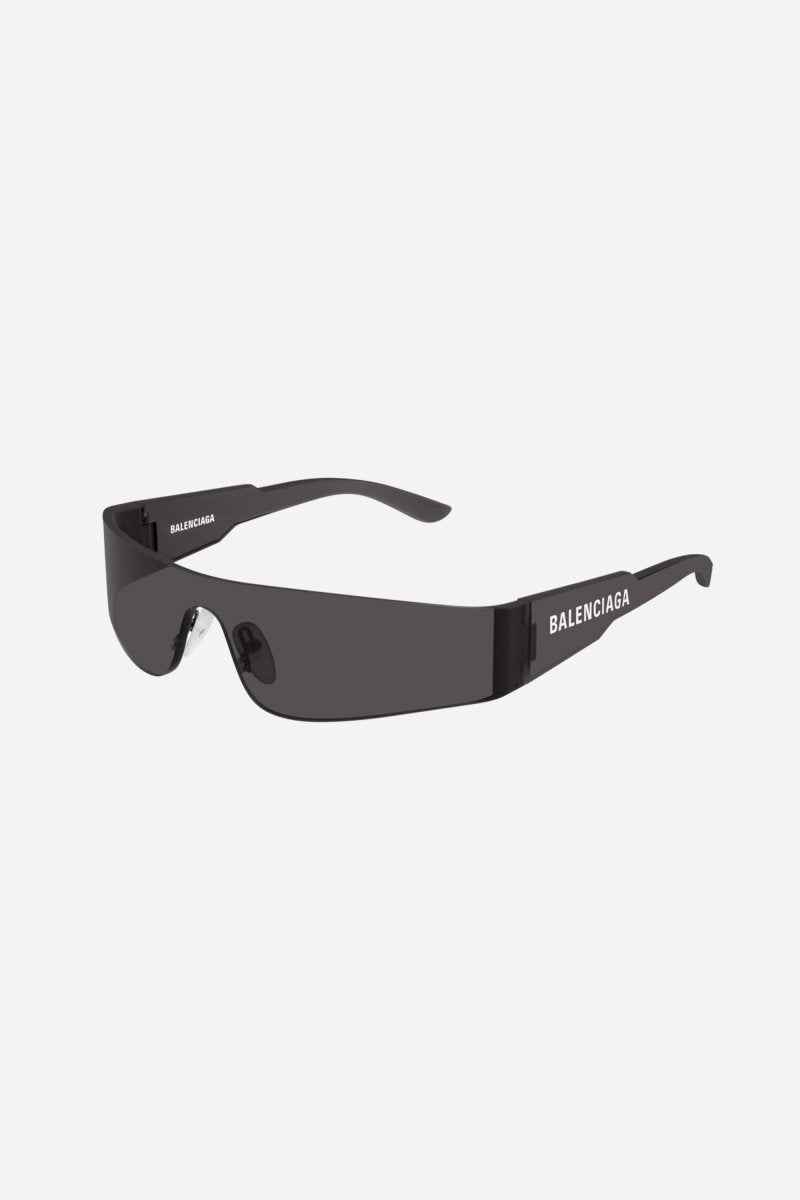 Grey mask with white logo – super light structure to guarantee confort – LUX VERSE Luxury Designer Fashion Outlet