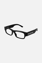 MAX rectangular black frame – lOGO IS OBTAINED THROUGH AN EXTREMELY REFINED PROCESS NAMED “LAPPING”, RESULTING – LUX VERSE Luxury Designer Fashion Outlet