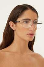 Metal caravan frame – an evolution of a best-selling Eyewear concept “The Tag” – LUX VERSE Luxury Designer Fashion Outlet