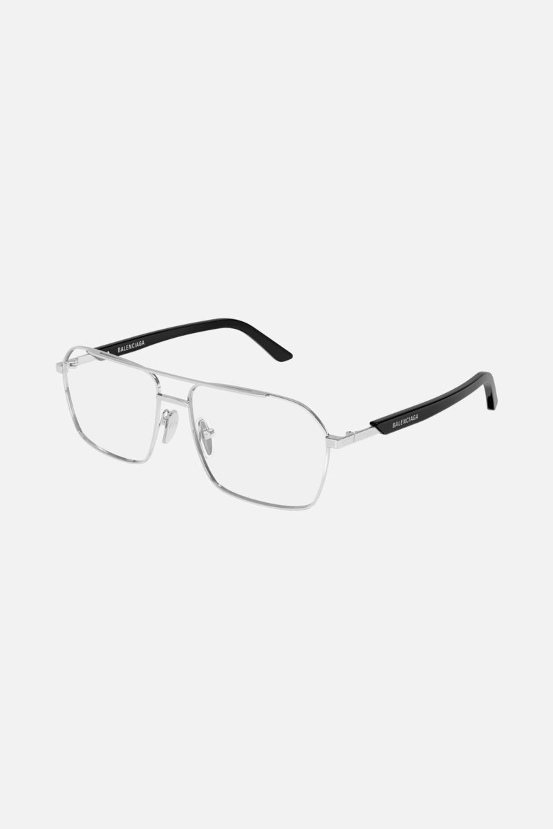 Metal caravan frame – the logo tag is placed on the temple for an easy modern look – LUX VERSE Luxury Designer Fashion Outlet