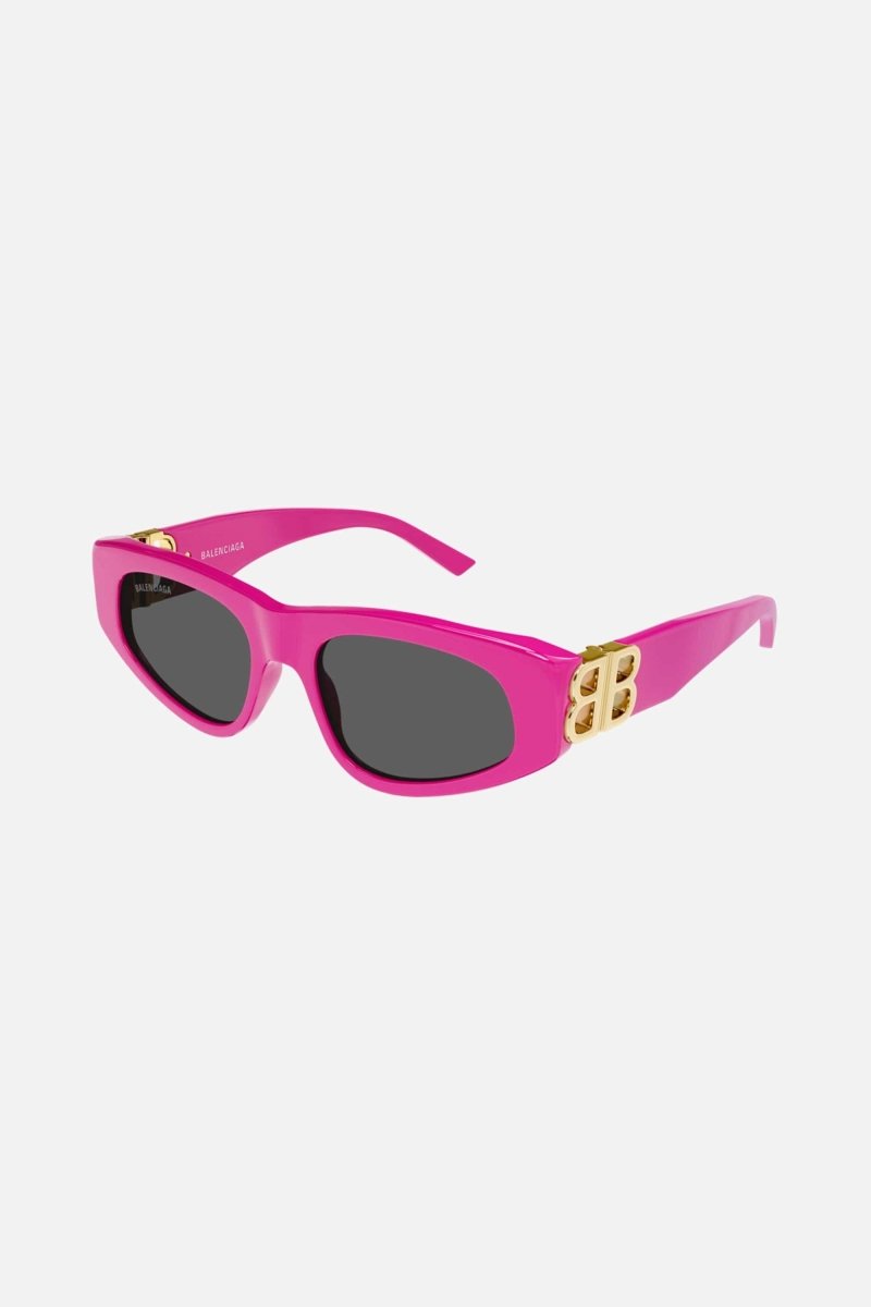 Pink and gold cat-eye BB sunglasses – vintage-inspired sinuous oval shape in acetate with statement symmetrically folding – LUX VERSE Luxury Designer Fashion Outlet