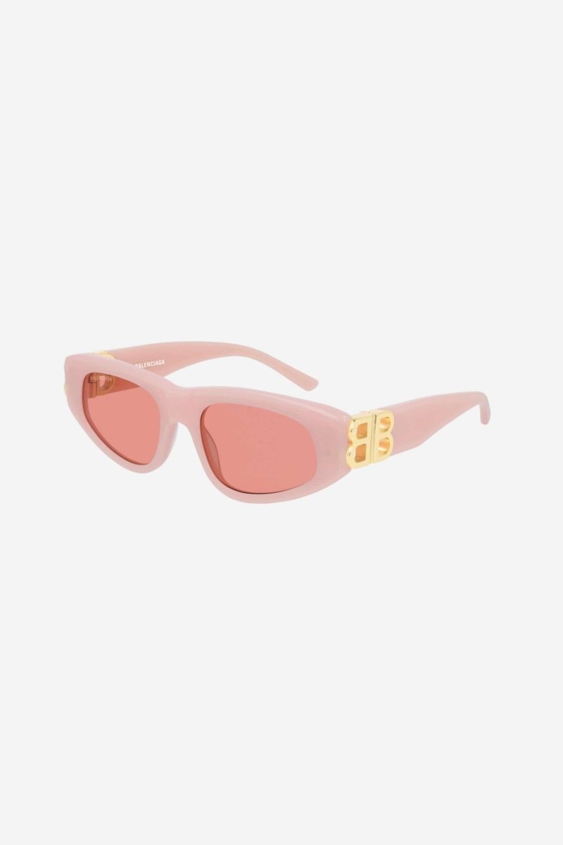 Pink cat-eye BB sunglasses – vintage-inspired sinuous oval shape in acetate with statement symmetrically folding – LUX VERSE Luxury Designer Fashion Outlet
