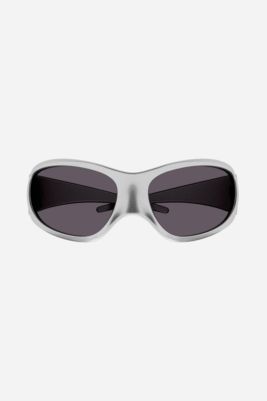 Balenciaga Skin XXL Cat sunglasses in silver - Lux Studios