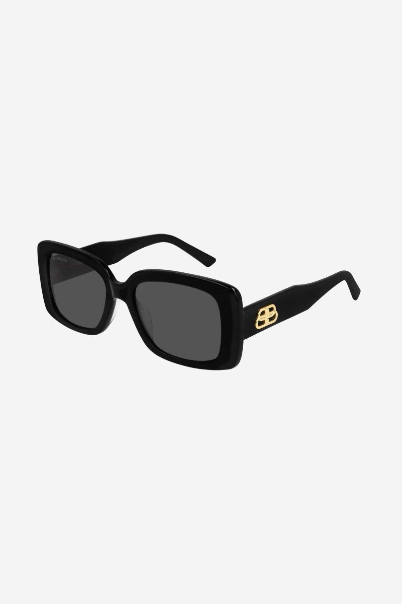 Slim rectangular black sunglasses – flat Rectangle 2.0 shape – LUX VERSE Luxury Designer Fashion Outlet