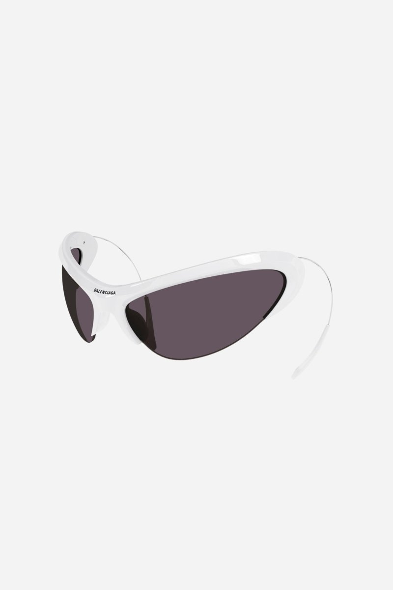 Wire CAT white sunglasses – Swift black wrap around shades – LUX VERSE Luxury Designer Fashion Outlet