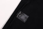 Black Cotton Graphic Pullover - Men's