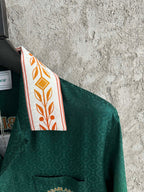 Green Crest Silk Shirt - Men's