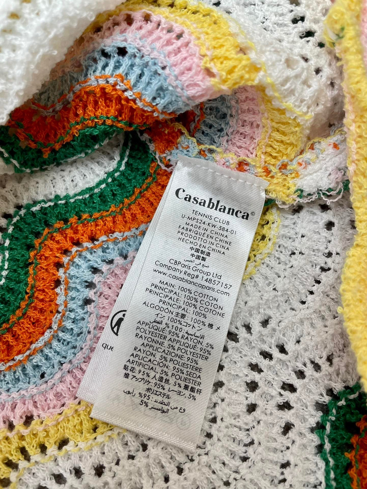 Rainbow Wave Knit Shirt - Men's