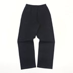 Black Cotton Graphic Wide-Leg - Men's