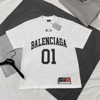Black Jersey Numeral Short-Sleeve - Men's