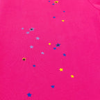 Pink Cotton Graphic Joggers - Men's