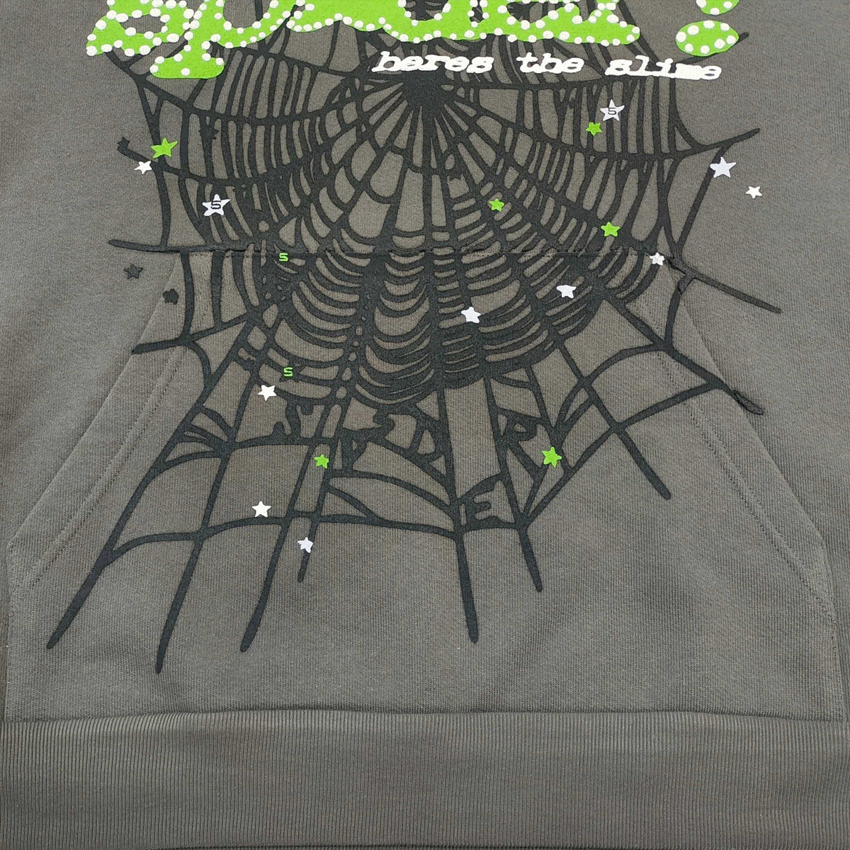 Grey Cotton Web Print Pullover - Men's