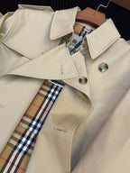 Navy Belted Trench - Men's