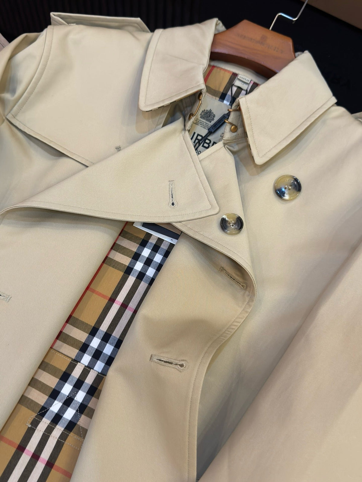 Navy Belted Trench - Men's