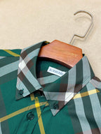 Green Flannel Check Long-Sleeve - Men's