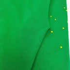 Green Cotton Web Print Pullover - Men's