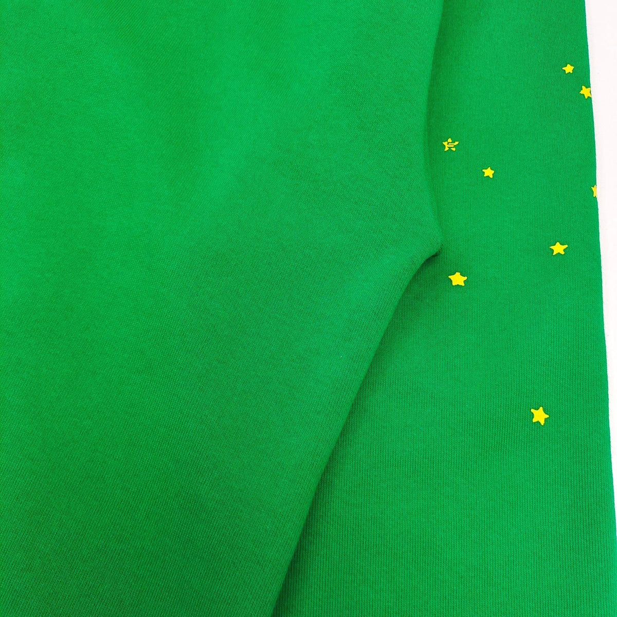 Green Cotton Web Print Pullover - Men's