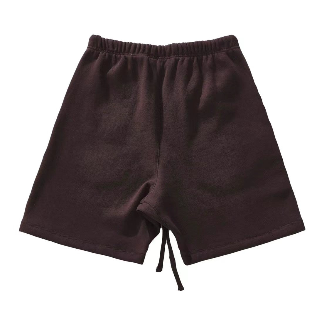 Brown Cotton Logo Drawstring - Men's