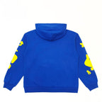 Blue Cotton Graphic Pullover - Men's