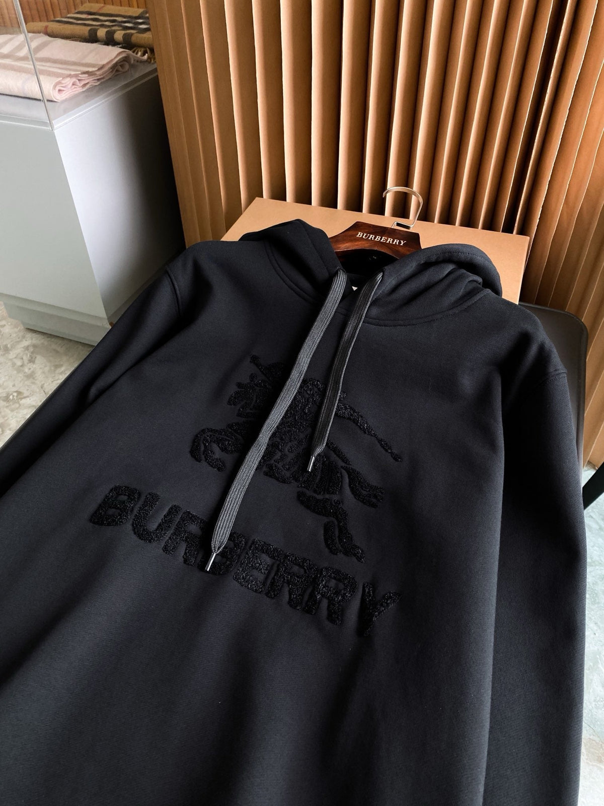 Tonal Embroidered Hoodie - Men's
