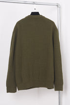 Black Cotton Bold Text Long-Sleeve - Men's